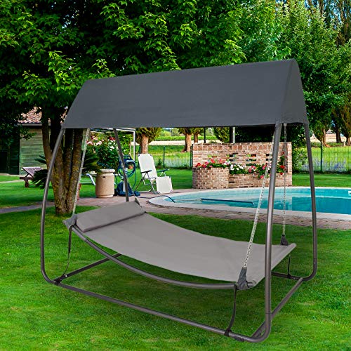 Sunnyglade 7.6'L x 4.5'W x 6.7' Swing Hammock Canopy Swing Hanging Bed