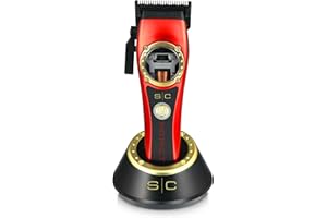 Stylecraft Instinct Professional IN2 Vector Motor Cordless Hair Clipper with Intuitive Torque Control, 3 Modular Lids