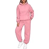 KANSOON Sweatsuits for Women Set 2 Piece Outfits Long Sleeve Hoodie Oversized Sweatshirt Jogger Pants Casual Tracksuit Sets