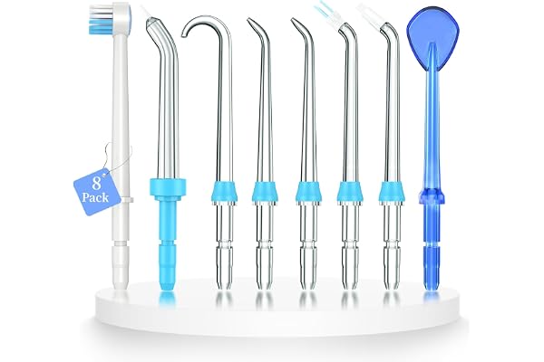 Replacement Tips for Waterpik Water Flosser,Replacement Classic Jet Tips Compatible with Waterpik Oral Irrigator,8 Pcs Replac