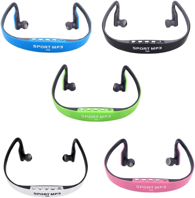 Docooler Portable Sport Wireless TF FM Radio Headset Headphone Earphone Music MP3 Player with Mini USB Port: Electronics