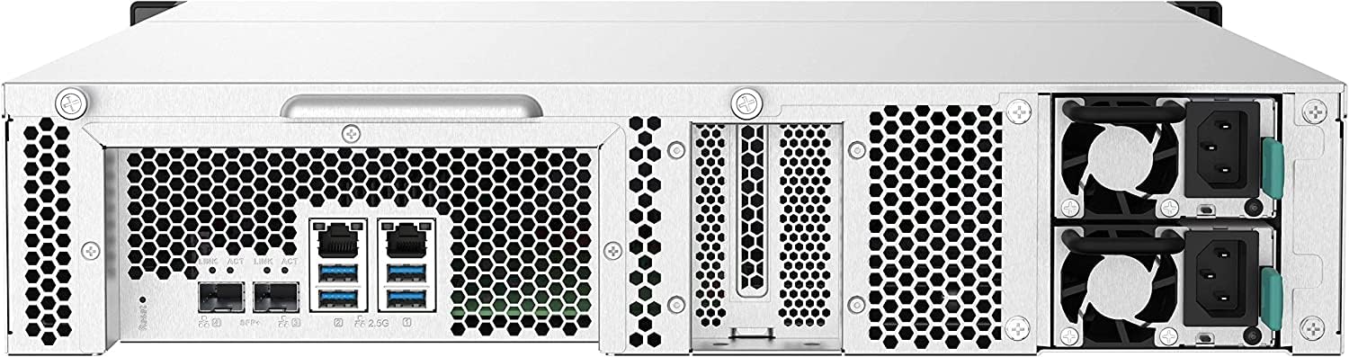QNAP TS-832PXU-RP-4G 8 Bay High-Speed SMB Rackmount NAS with Two 10GbE and 2.5GbE Ports, Redundant PSU (TS-832PXU-RP-4G-US)