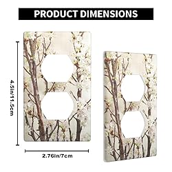 Pznen Cherry Blossoms Outlet Covers Pink Flowers on