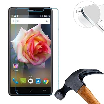 Lusee 2 X Pack Panzerglasfolie für Cubot Max 4G 6.0 Zoll Tempered Glass Hartglas Schutzfolie Folie Displayschutz 9H (Nur den 