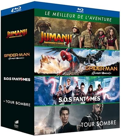 Le Meilleur De L Aventure Coffret Jumanji Bienvenue Dans La Jungle Spider Man Homecoming Sos Fantomes La Tour Sombre Blu Ray Amazon Fr Dwayne Johnson Kevin Hart Marisa Tomei Jon Favreau