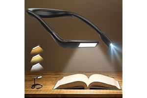 EASTPIN Neck Reading Light Book Lovers Gifts, Rechargeable 2000mAh 10-80Hrs Eye-friendly Wide Lamp Book Light, Birthday Christmas Stocking Stuffers for Men Women Readers, Camping Knitting Crochet Accessories