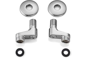 gotonovo Clawfoot Tub Adapter 3-3/8 Inch Adjustable Swing Arms for Kitchen Faucet Bathtub Bathroom Shower Faucet Set Commercial Utility 1 Pair 1.2 inch Polished Chrome