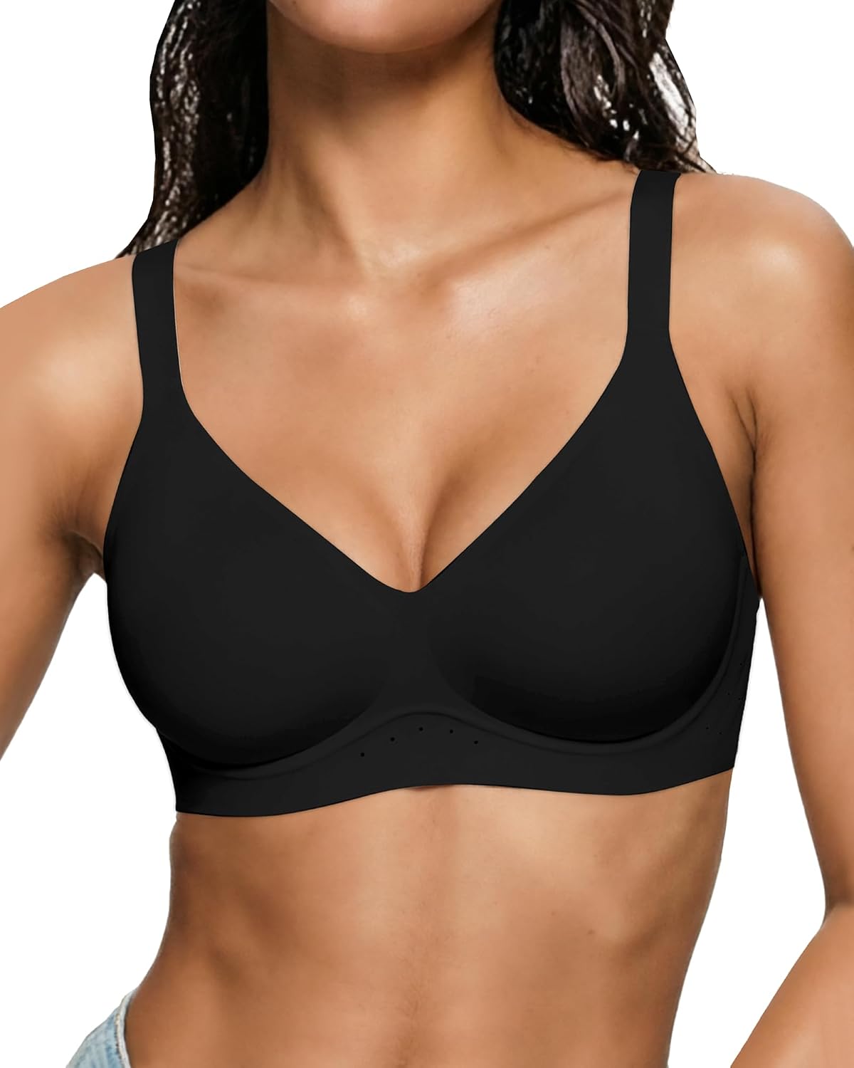 As Fairy Bras for Women No Underwire Jelly Wireless Seamless Full Coverage Comfortable Bra with Airholes