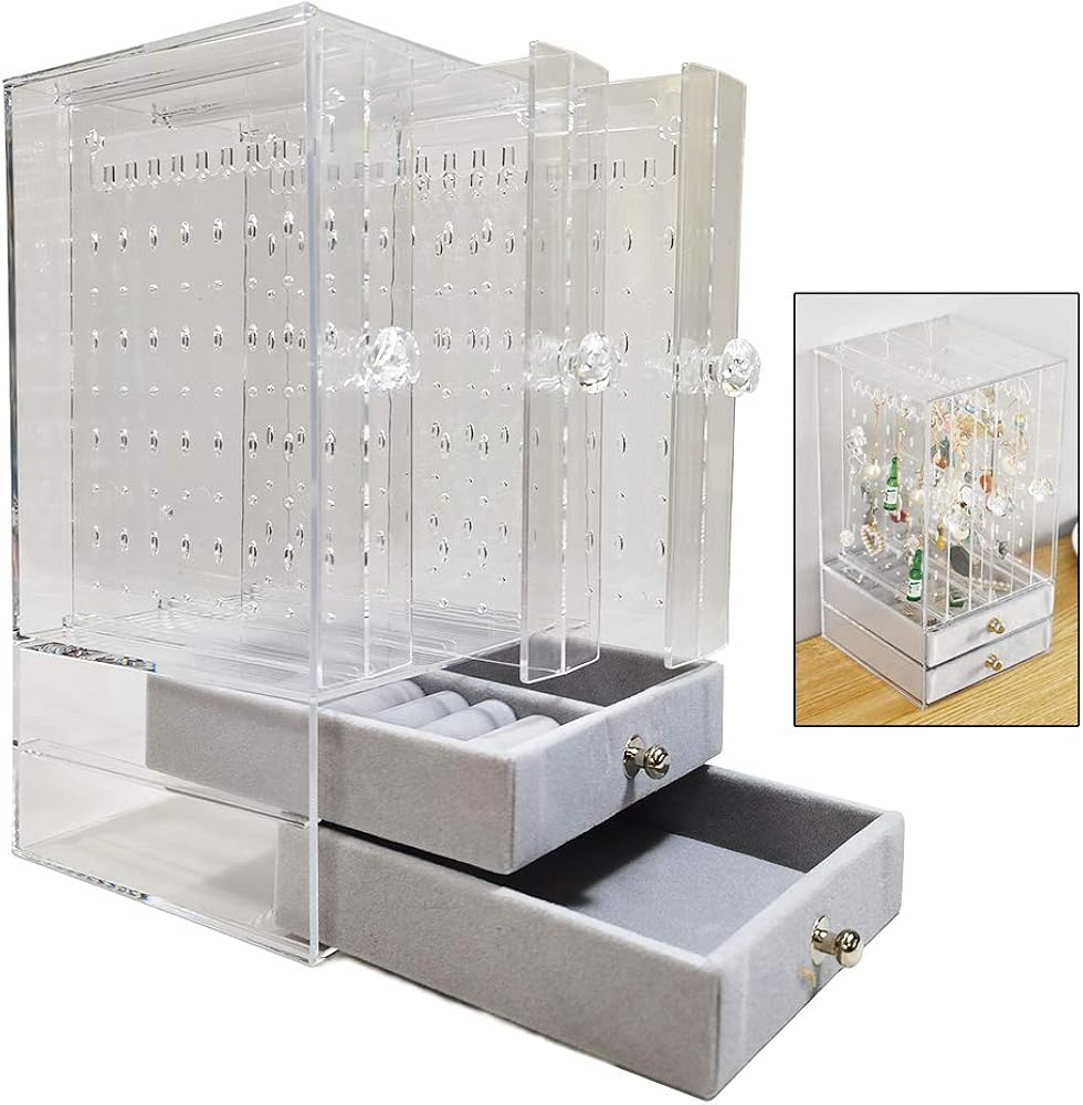 Ohrringhalter Ohrring Ständer transparent Ohrringhalter, Acryl