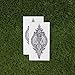 Tattify Large Intricate Mandala Temporary Tattoo - Treasure Trove (Set of 2) - Other Styles Available and Fashionable Temporary Tattoos - Tattoos that are long lasting and Waterproof