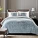 Chanasya Premium Solid Faux Long Fur Throw Blanket - Soft, Fuzzy Throw Blanket - for Bed or Couch - 50