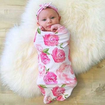 matching swaddle and bow