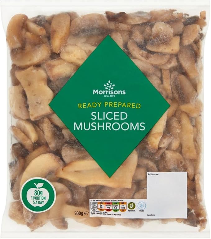 Morrisons Sliced Mushrooms, 500g (Frozen) Amazon.co.uk Grocery