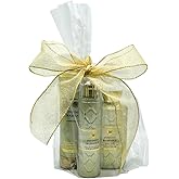 Bath & Body Works INFINITE RADIANCE Fine Fragrance Mist, Ultimate Hydration Body Cream, and Body Wash 3pc bundle Gift Set with 40-inch Gold Metallic Ribbon Bow Holidays – Full Size