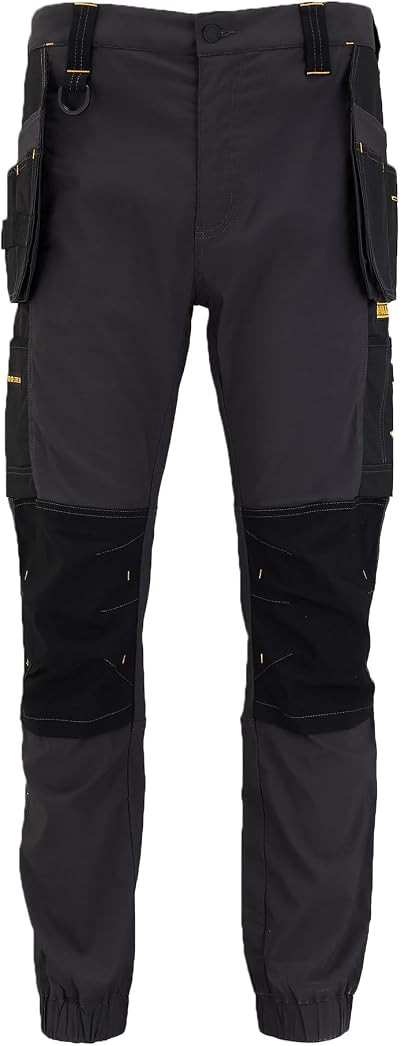 DEWALT Bainbridge Men's Pro-Stretch Work Trousers W32/L31 Black/Grey