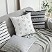 MIULEE Set of 4 Decorative Geometric Pillow Covers Modern Cotton Cushion Covers European Style for Couch Bed Sofa 18x18 Inch 45x45 cm