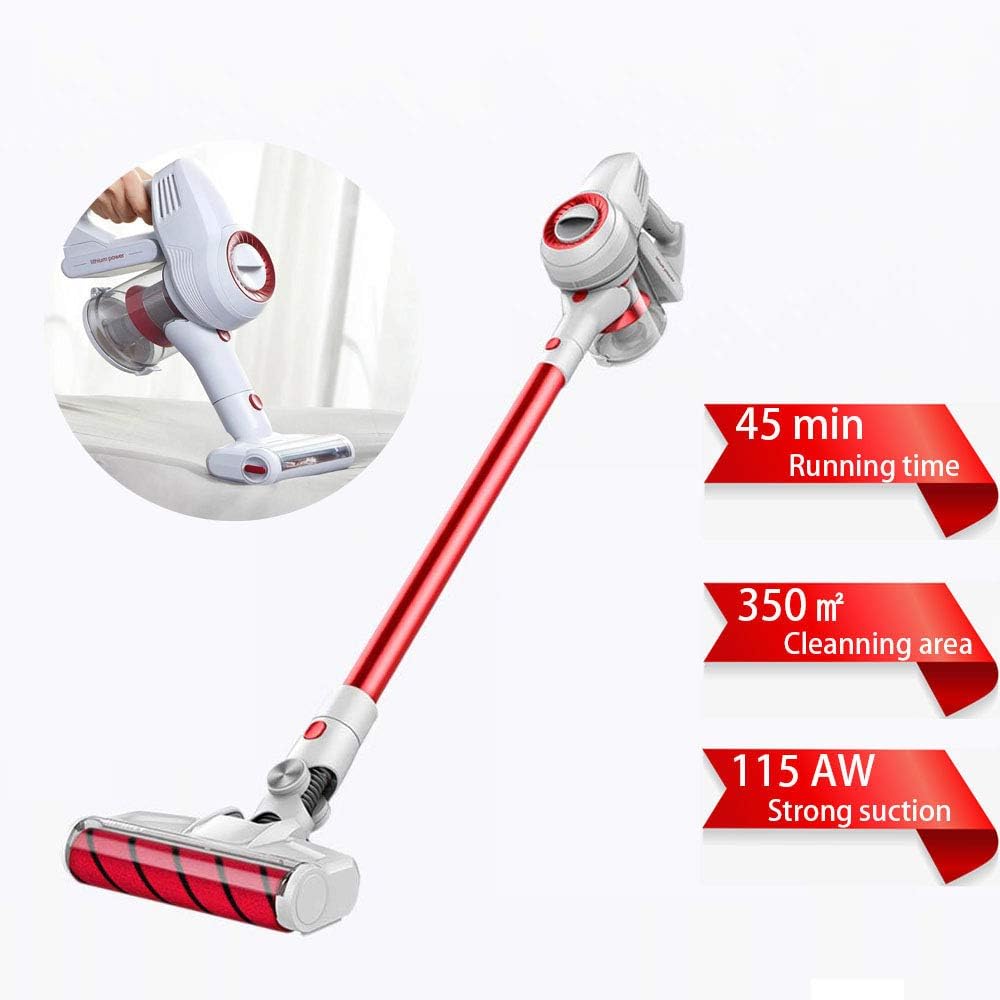 GoZheec Jimmy JV51 Vacuum Cleaner, Cordless Lightweight Upright Handheld Stick HEPA Vacuum with 17KPa 400W Suction, Rechargeable Lithium Battery for Home and Car Cleaning
