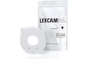 Lexcam Adhesive Patches Pre-Cut for Dexcom G7 & Stelo, Pack of 20 Patches, Waterproof, Transparent Overpatches for Continuous Glucose Monitoring, Sensor is NOT Included