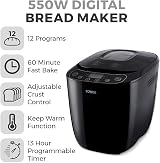 Tower T11003 2 lb Digital Bread Maker with 12 Programs & Delay Timer view 2