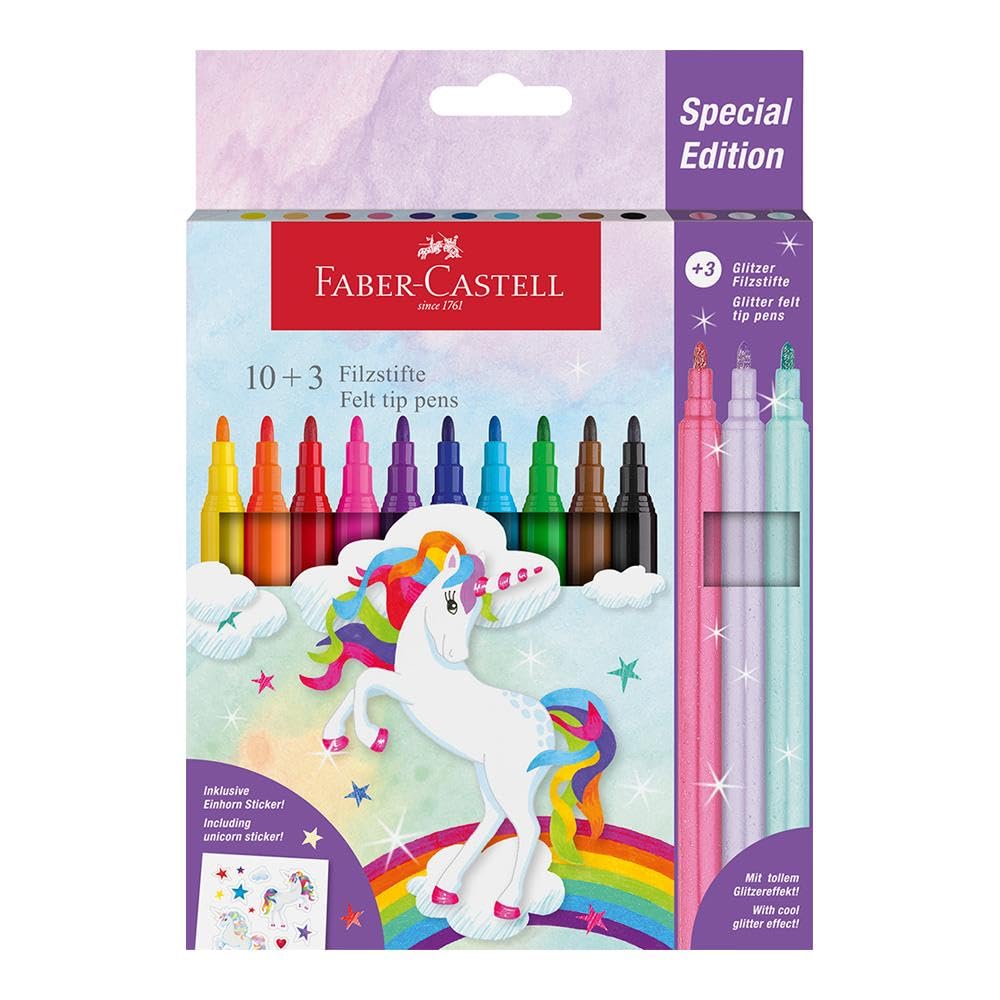 Faber-Castell Fibre-tip pen Castle unicorn 10plus3