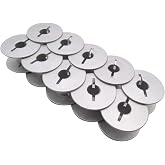 CKPSMS Brand - Large Capacity Aluminum Bobbins #91-174 480-05 Compatible with/Replacement for PFAFF Brand 335G 1183G Cylinder Sewing Machine (10PCS)
