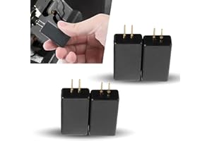 Sephile 4 PCS Automotive SRS Detection Tool, 1.57" x 0.78" x 0.39" Waterproof SRS Fault Repair Simulator, Plug and Play SRS Diagnostic Alarm Accessories, Universal for Most Cars SRS System (Black)