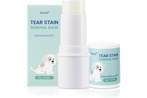 OIVOLII Tear Stain Remover Balm for Dogs & Cats – Vet-Recommended Natural Eye Stain Cleaner Stick, Gentle & Safe Formula – Removes Tear Stains & Prevents New Ones Pet Eye Cream Cleaner for Wrinkle, Face