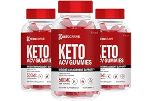kivus Keto Crave Gummies - Keto Crave Keto Apple Cider Vinegar Gummies (3 Pack, 180 Gummies)