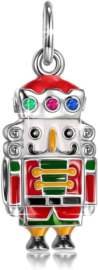 NINAQUEEN Christmas Charms Gifts Kings 925 Sterling Silver Dangle Charms Fit for Bracelet Gifts for Teens