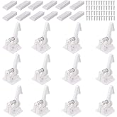 Vmaisi 12 Pack Cabinet Locks Child Safety Latches - Easy Install No-Drill | Baby Proofing with Strong Adhesive hold, Easy Installation with Cradle, Protects curious toddlers
