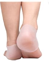 Edtoy 1 Pair Moisturizing Silicone Gel Heel Protectors Socks for Dry Hard Cracked Skin