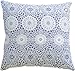Blue Dolphin Decorative Lace Front Throw Pillow Cover 18