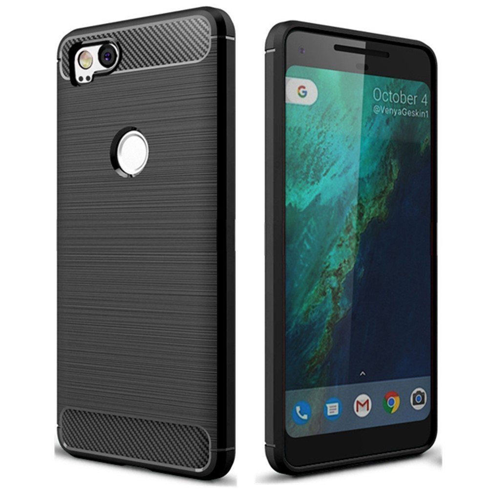 CruzerLite Pixel 2 Case, Google Pixel2 Case, Carbon Fiber Shock