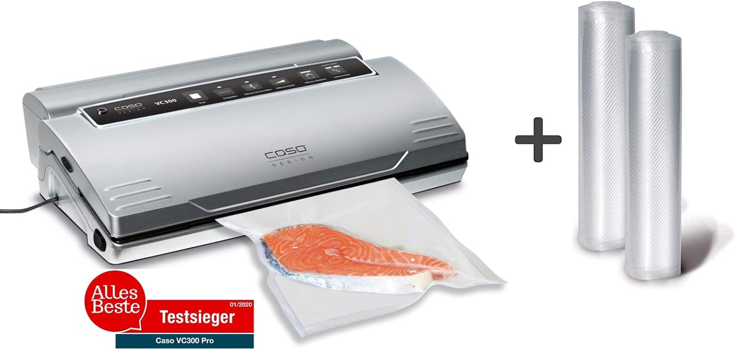 Caso VC300 Vacuum Sealer Vacuum Device, Food Stays Fresh Up to 8x