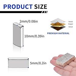 SRENMSMT Powerful Neodymium Bar Magnets, 300 Pack