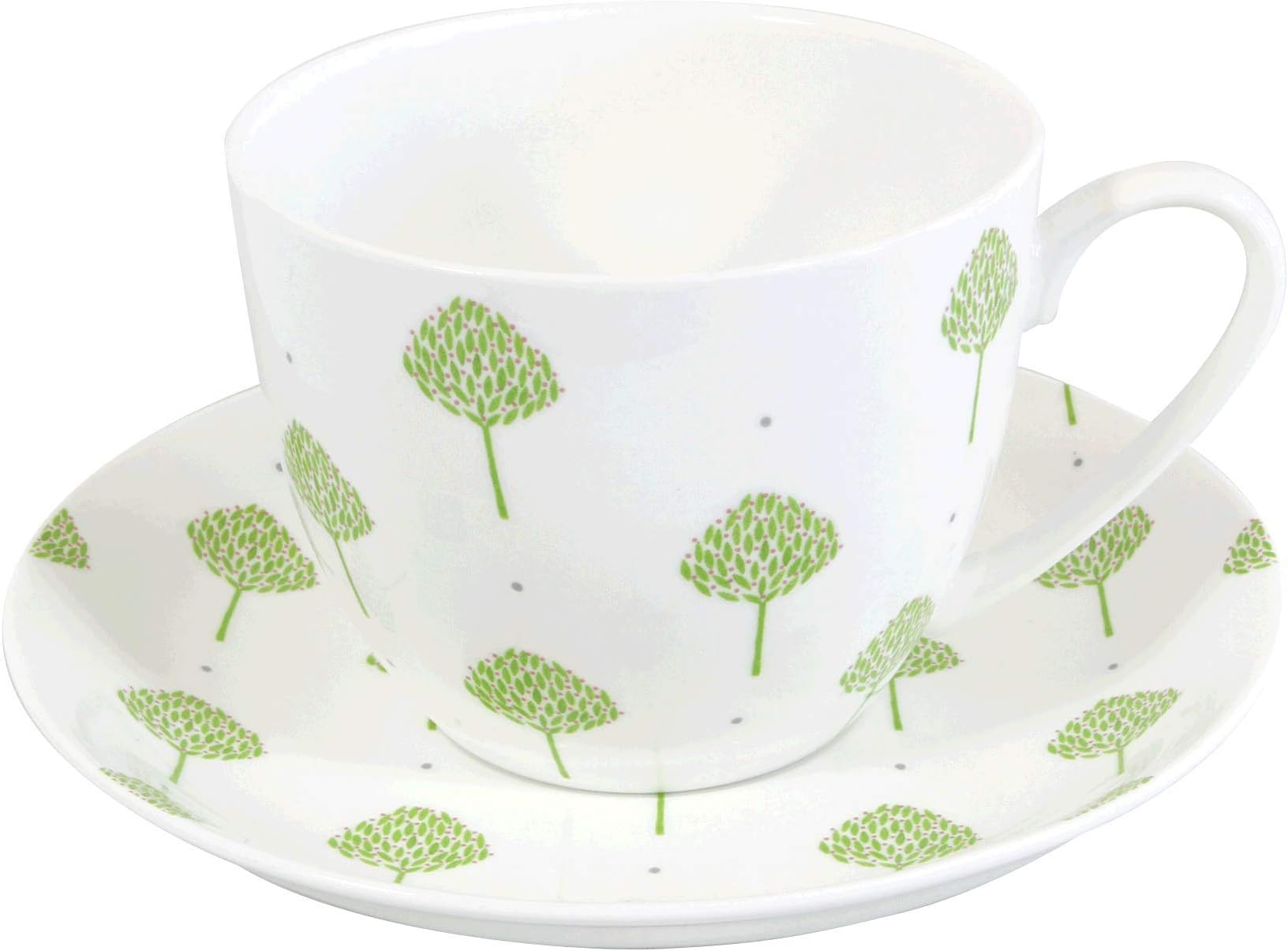 FINE Bone China Breakfast Cup and Saucer Cherry Tree Designed by DEE HARDWICKE Free UK Postage