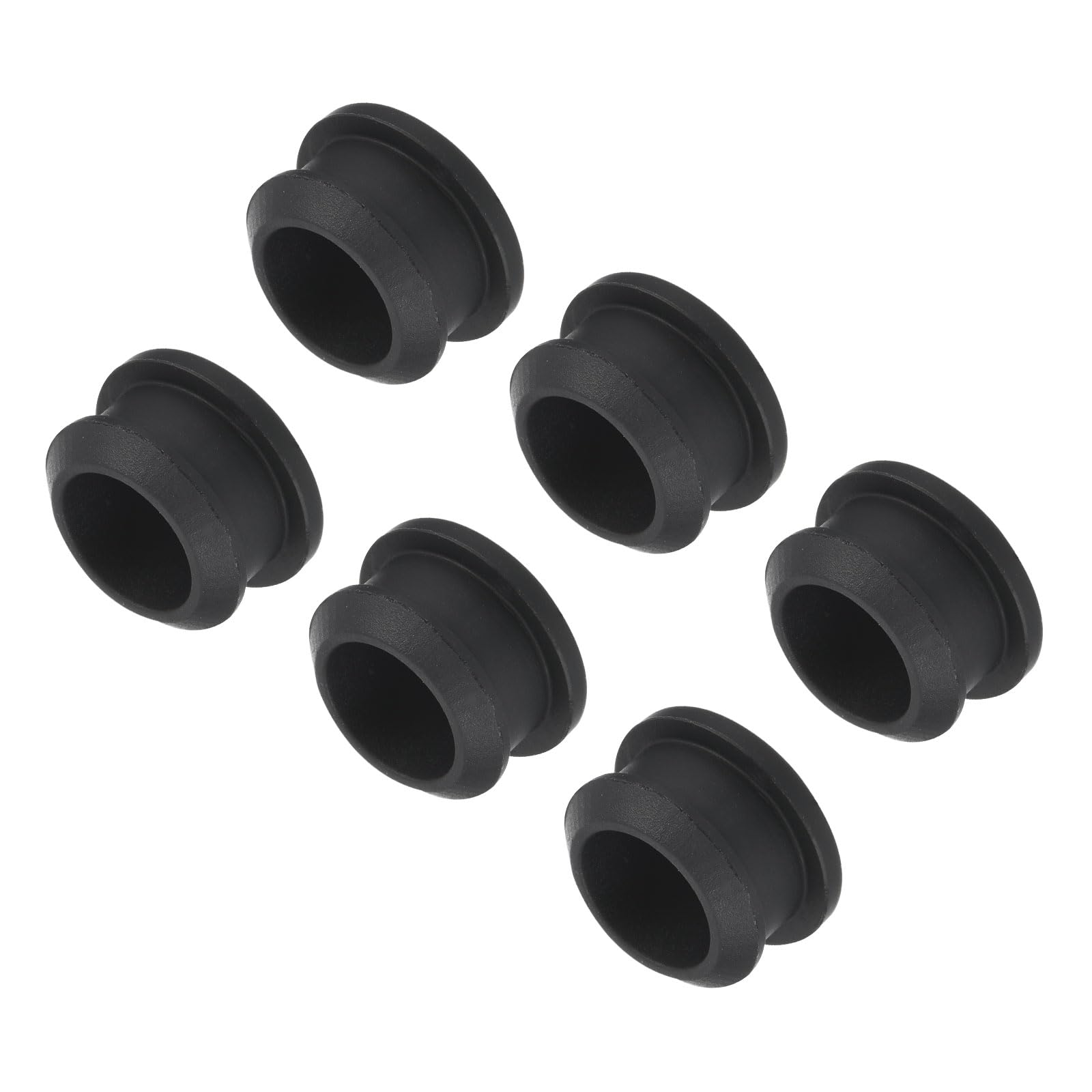 Photo 1 of MECCANIXITY Silicone Snap in Locking Hole Plugs,Rubber Panel Seal Cover Flush Type Panel Round for Kitchen Rubber Bulkheads Waterproof Sealing Plugs 16mm/0.6 Inch Diameter Black,Pack of 6