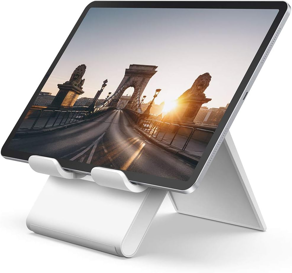 Lamicall Tablet Stand, Adjustable Tablet Holder Foldable Desktop