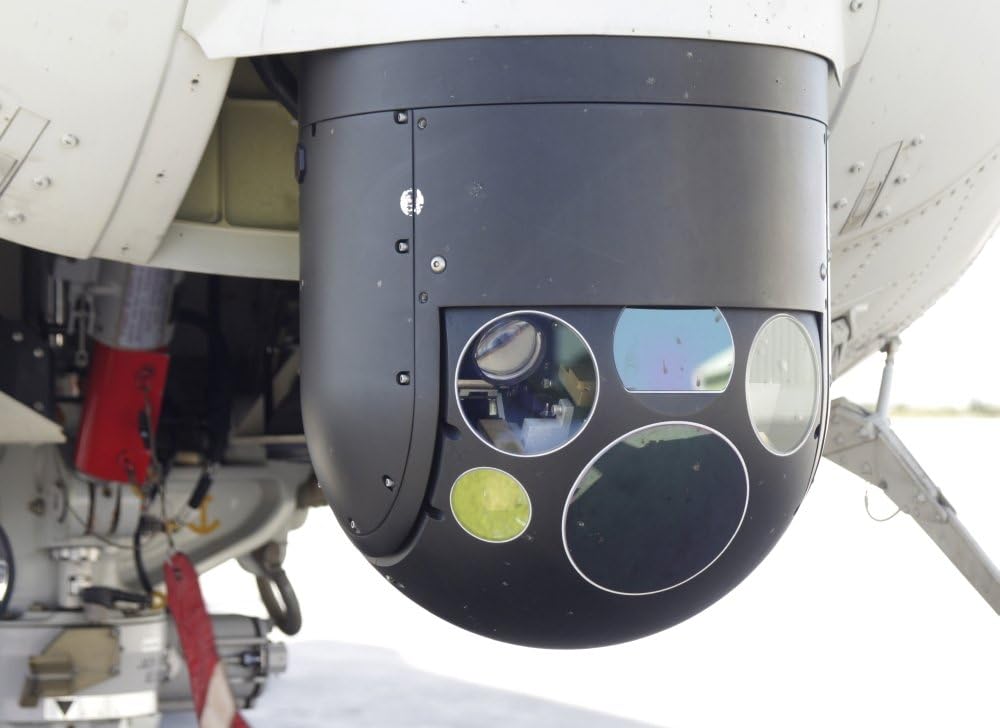 A Forward Looking Infrared (FLIR) Camera, Mounted on an EH101 Utility