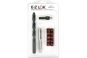 E-Z LOK EZ-650-10 Threaded Inserts for Metal; M10-1.5 Installation Kit, Steel, Black Oxide