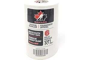 White Cloth Hockey Tape 24mm x 25 Metres, 6 Rolls