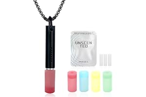 JISHANGXY Breathing Necklace for Anxiety, Stainless Steel Breathing Pendant Breathwork Tool for Calm Meditation & Stress Relief, Mindfulness Slow Breathing Trainer, Adjustable Chain, Gift for Women Men