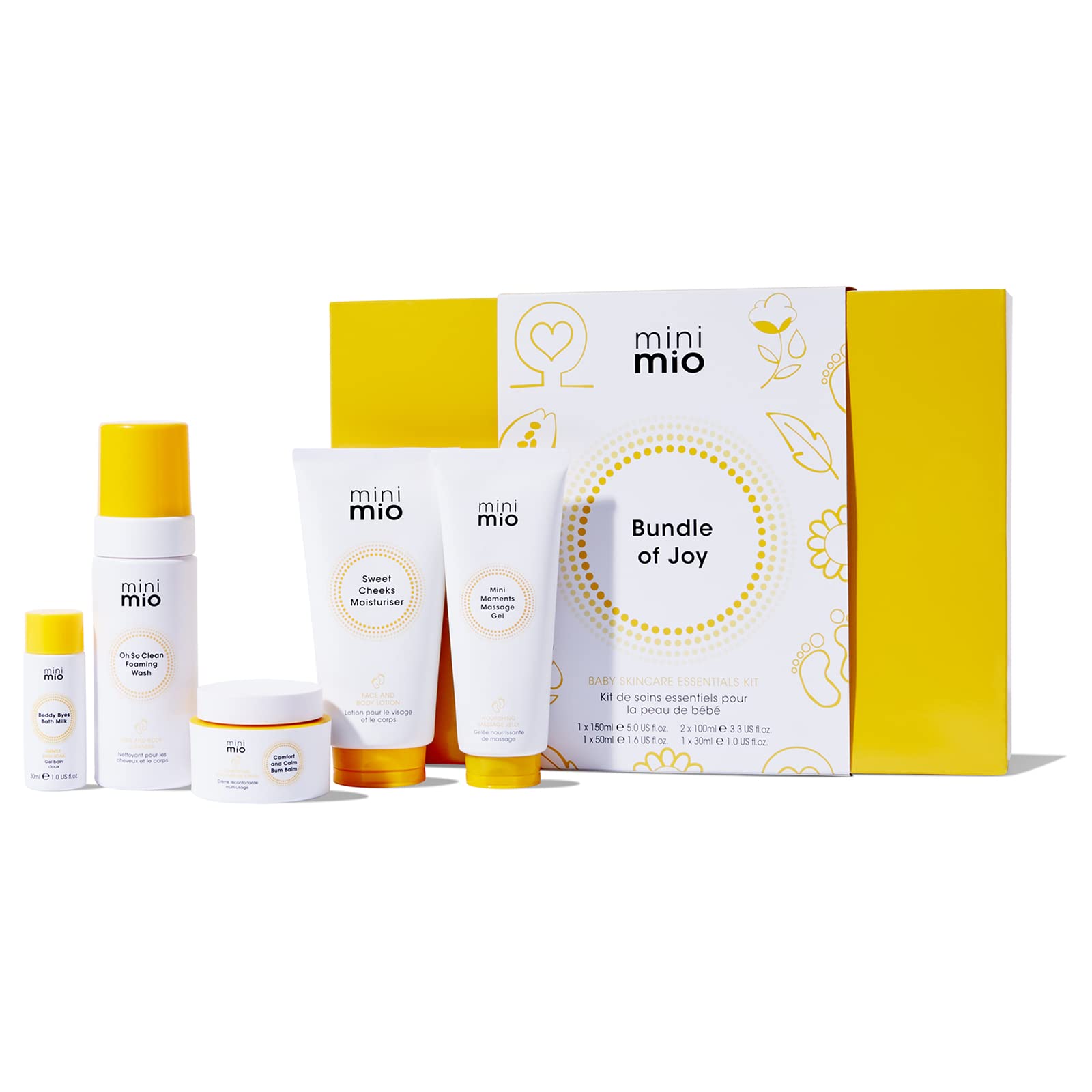 Mama Mio Mini Mio Bundle Of Joy Baby Gift Set | Suitable for Newborns and Sensitive skin, Vegan, Cruelty-free, Dermatologically tested, Paediatrician approved