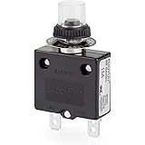 Thermal Circuit Breaker, DIYhz 15 Amp 32V DC 125/250VAC 50/60Hz Push Button Manual Reset Circuit Breaker with Quick Connect T