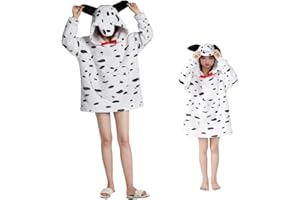 JVJQ Unisex Animal Wearable Hoodie Blanket,Snuggly Blanket with Sleeves, Comfy Warm Sweatshirt with Pocket,for Kids