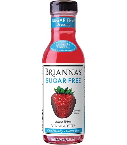 Amazon.com : BRIANNAS - Home Style Champagne Vinaigrette Dressing  Fine Salad  Dressing made with Premium Ingredients - Gluten Free & Kosher Dressing - 12  oz. Bottles - 6 Pack : Grocery & Gourmet Food