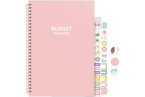 ARTAKE Budget Planner - Monthly Budget Planner Book with Expense Tracker Notebook, 7”x10”, Undated 12 Month Financial Organizer to Manage Your Money Effectively, Bill Organizer & Account Book, Pink