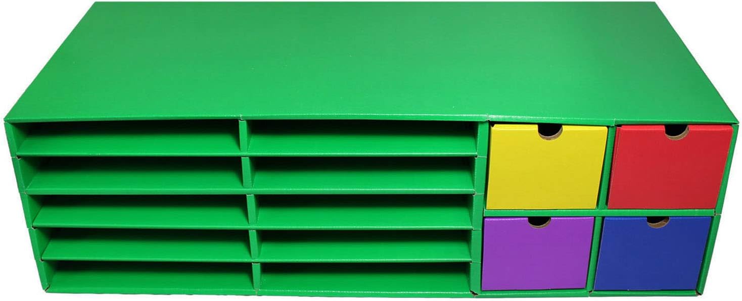 Classroom Keepers 12 x 18 Construction Paper Storage White 10Slot 167