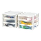 IRIS USA Medium 3-Drawer Desktop Organizer with