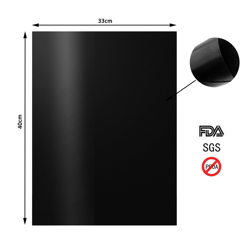 Tappetini Per Barbecue Lobwerk Diametro 40 Cm – Antiaderenti In PTFE, Riutilizzabili Fino A 50 Volte, Per Griglia A Gas E Carbonella